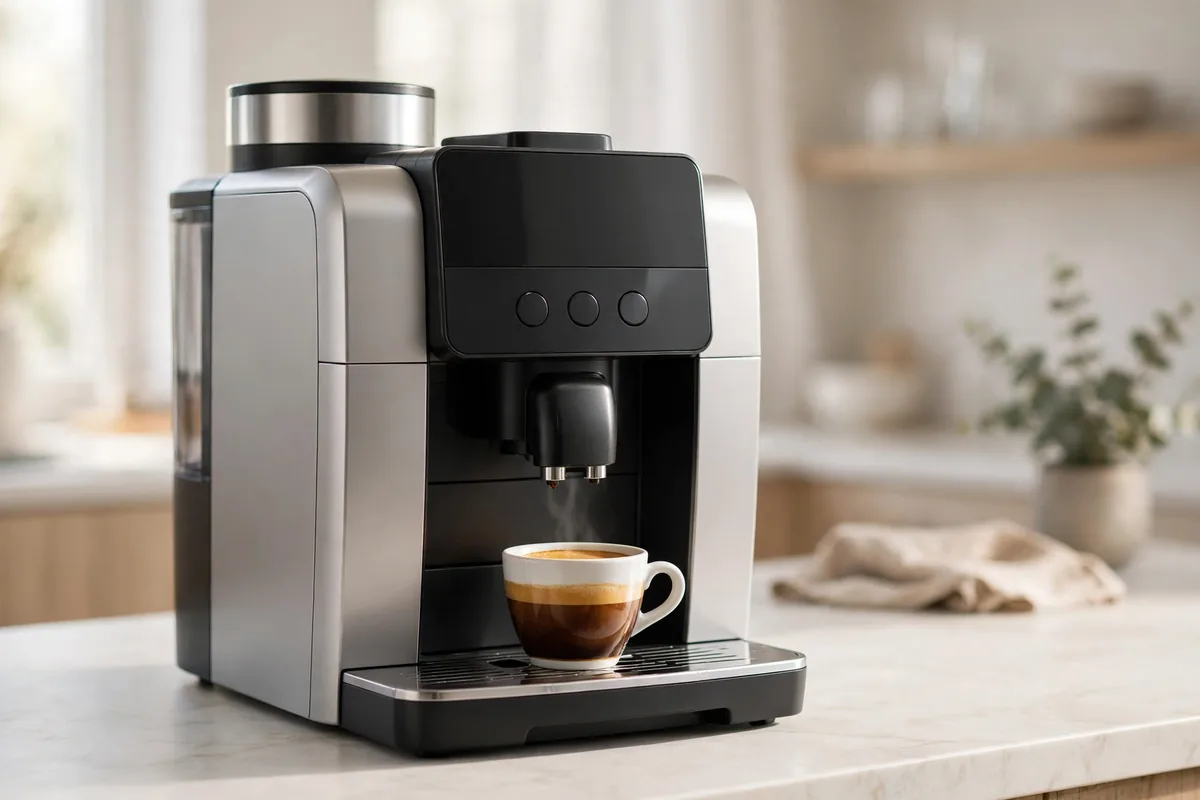 Kaffeevollautomat in der Küche
