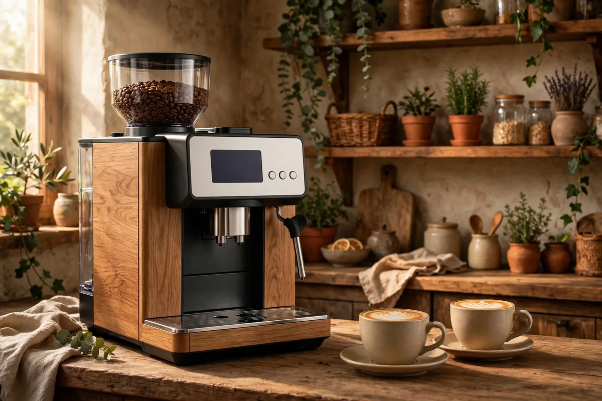 Kaffeevollautomat in der Küche